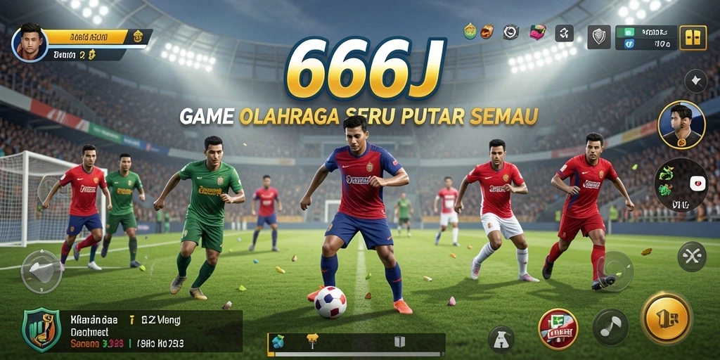 Tampilan gameplay seru dari <strong>666J</strong> yang menggambarkan aksi olahraga yang dinamis.