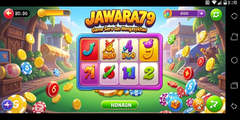 Tampilan gameplay Bingo yang seru di JAWARA79.