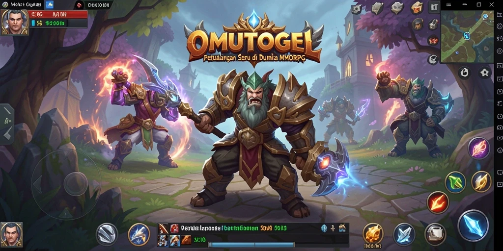 Gameplay seru OMUTOGEL dengan petualangan epik di dunia MMORPG.