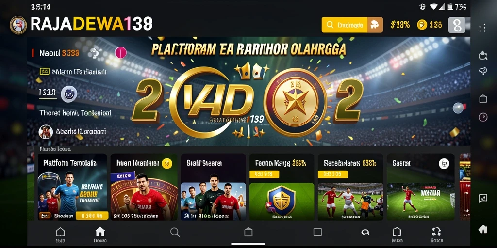 Tampilan menarik dari gameplay Sportsbook RAJADEWA138.