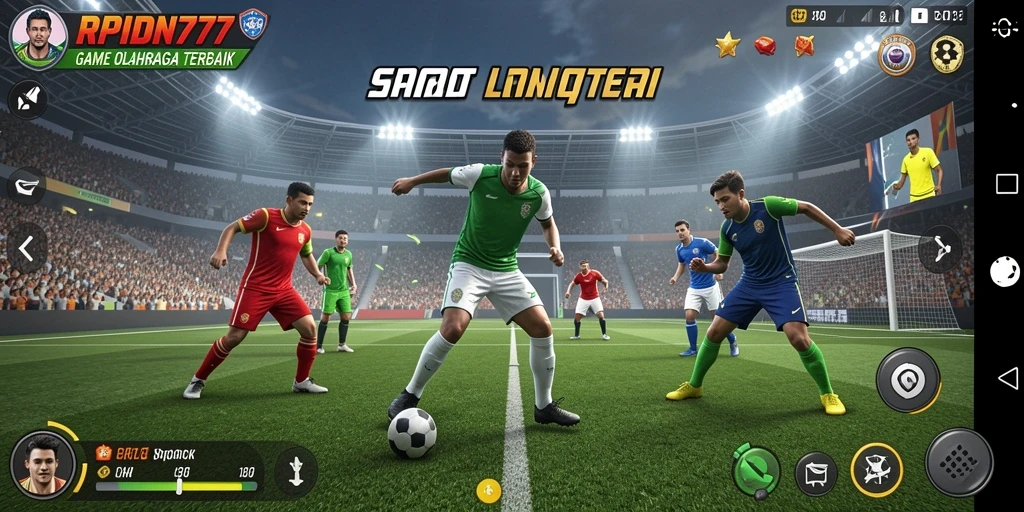 Screenshot utama RPIDN777 menampilkan aksi mendebarkan dalam pertandingan olahraga.